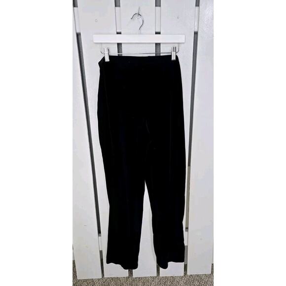 Half Moon Bay Velvet Pull-On Stretch Wide Leg Pants Size M Chic Witchy Lounge - Picture 2 of 7